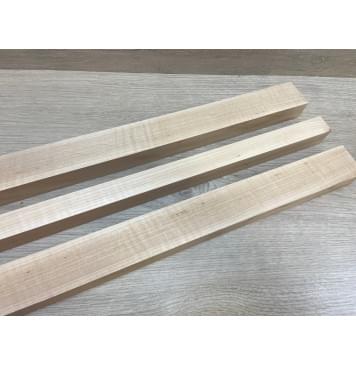 Ольха Волнистая заготовка грифа электрогитары Радиал АА Волна АА 30.5х(45-26-45)х680 мм - из 3х частей-1
