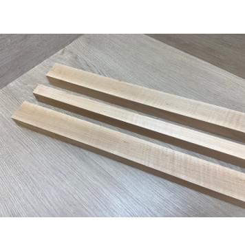 Ольха Волнистая заготовка грифа электрогитары Радиал АА Волна АА 30.5х(45-26-45)х680 мм - из 3х частей-2