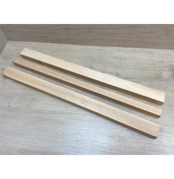 Ольха Волнистая заготовка грифа электрогитары Радиал АА Волна АА 30.5х(45-26-45)х680 мм - из 3х частей-3