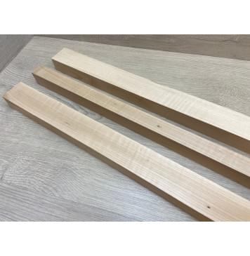 Ольха Волнистая заготовка грифа электрогитары Радиал АА Волна АА 30.5х(45-26-45)х680 мм - из 3х частей-4