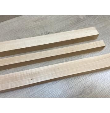 Ольха Волнистая заготовка грифа электрогитары Радиал АА Волна АА 30.5х(45-26-45)х680 мм - из 3х частей-5