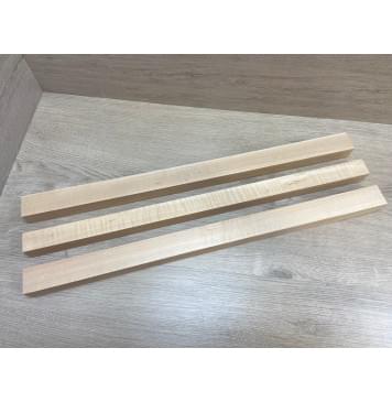 Ольха Волнистая заготовка грифа электрогитары Радиал АА Волна АА 34.5х(41.5-34.5-41.5)х670 мм - из 3х частей-0