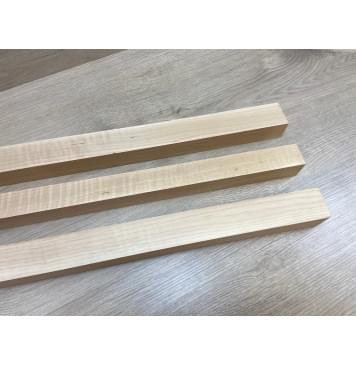 Ольха Волнистая заготовка грифа электрогитары Радиал АА Волна АА 34.5х(41.5-34.5-41.5)х670 мм - из 3х частей-5