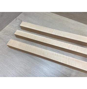 Ольха Волнистая заготовка грифа электрогитары Радиал АА Волна АА 35х(40-35-40)х670 мм - из 3х частей-2