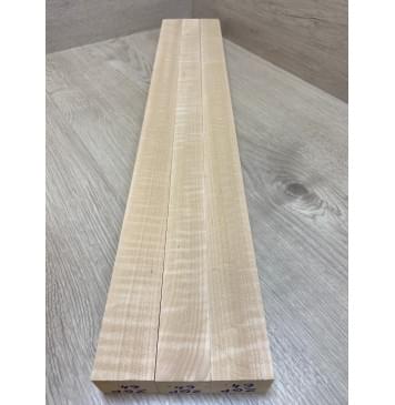 Ольха Волнистая заготовка грифа электрогитары Радиал АА Волна АА 35х(40-35-40)х670 мм - из 3х частей-9