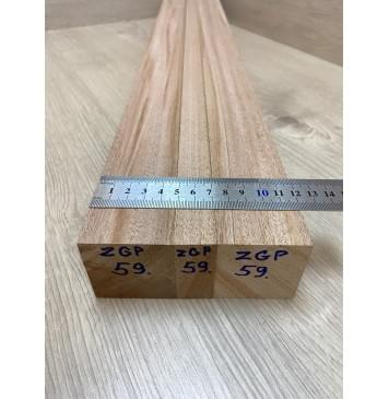 Махагон Кая заготовка грифа электрогитары Радиал АА 49х(47.5-21-47.5)х740 мм - из 3х частей-6