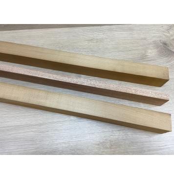 Клён Печёный 180гр/Махагон заготовка для переклеенного грифа электрогитары Радиал АА 50х(45-21-45)х730 мм - из 3х частей-4