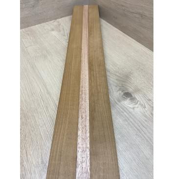 Клён Печёный 180гр/Махагон заготовка для переклеенного грифа электрогитары Радиал АА 50х(45-21-45)х730 мм - из 3х частей-8