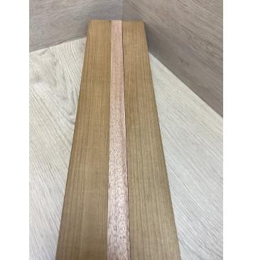 Клён Печёный 180гр/Махагон заготовка для переклеенного грифа электрогитары Радиал АА 50х(45-21-45)х730 мм - из 3х частей-9