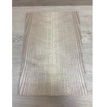 Ясень Белый Волнистый заготовка на топ для Тревел гитары Радиал АА Волна АА 6.8х146х420 мм - 2 шт. (книжкой)-0