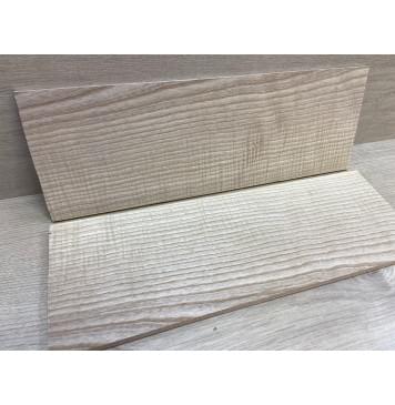 Ясень Белый Волнистый заготовка на топ для Тревел гитары Радиал АА Волна АА 6.8х146х420 мм - 2 шт. (книжкой)-3