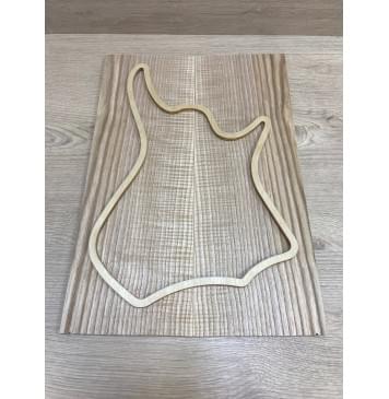 Ясень Белый Волнистый заготовка на топ для Тревел гитары Радиал АА Волна АА 7.5х149х420 мм - 2 шт. (книжкой)-7