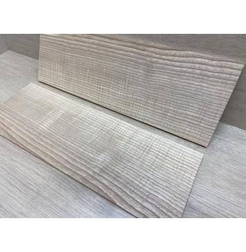 Ясень Белый Волнистый заготовка на топ для Тревел гитары Радиал АА Волна АА 7.5х145х425 мм - 2 шт. (книжкой)-2