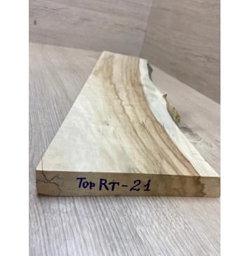 Клён Американский заготовка на топ для Тревел гитары Смешанный ААА 31х135-170х530 мм (1шт под распил)-9