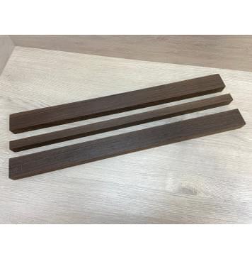 Венге заготовка грифа безголовой гитары Радиал АА 25х(45-20-45)х578 мм - из 3х частей-0