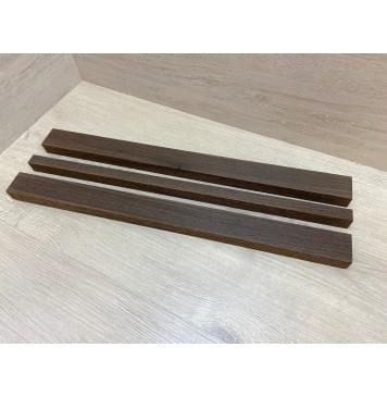 Венге заготовка грифа безголовой гитары Радиал АА 25х(45-20-45)х578 мм - из 3х частей-3