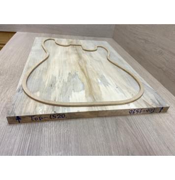 Клён Американский заготовка на топ Смешанный ААА 20х185х510 мм - 2 шт. (книжкой)-7