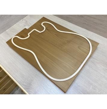 Клён Печёный 180 гр заготовка корпуса Тангент АА 43х173х460-483 мм - 2шт (книжкой)-7