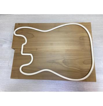 Клён Печёный 180 гр заготовка корпуса Тангент АА 43х173х460-483 мм - 2шт (книжкой)-5