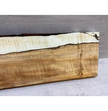Клён Американский Волнистый заготовка на топ Смешанный А Волна АА 24х155-175х475 мм (1 шт под распил)-7