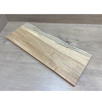 Клён Американский Spalted Волнистый заготовка на топ Смешанный АА Волна ААА 23х200-210х555 мм (1 шт под распил) Уценка-гнилостные поражения древесины,под стабилизацию или работу с порозаполнителями-4