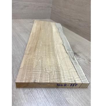 Клён Американский Spalted Волнистый заготовка на топ Смешанный АА Волна ААА 23х200-210х555 мм (1 шт под распил) Уценка-гнилостные поражения древесины,под стабилизацию или работу с порозаполнителями-22