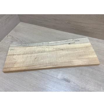 Клён Американский Spalted Волнистый заготовка на топ Смешанный АА Волна ААА 23х200-210х555 мм (1 шт под распил) Уценка-гнилостные поражения древесины,под стабилизацию или работу с порозаполнителями-19