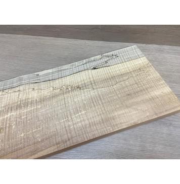 Клён Американский Spalted Волнистый заготовка на топ Смешанный АА Волна ААА 23х200-210х555 мм (1 шт под распил) Уценка-гнилостные поражения древесины,под стабилизацию или работу с порозаполнителями-18