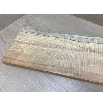 Клён Американский Spalted Волнистый заготовка на топ Смешанный АА Волна ААА 23х200-210х555 мм (1 шт под распил) Уценка-гнилостные поражения древесины,под стабилизацию или работу с порозаполнителями-17
