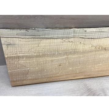 Клён Американский Spalted Волнистый заготовка на топ Смешанный АА Волна ААА 23х200-210х555 мм (1 шт под распил) Уценка-гнилостные поражения древесины,под стабилизацию или работу с порозаполнителями-15