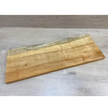 Клён Американский Spalted Волнистый заготовка на топ Смешанный АА Волна ААА 23х200-210х555 мм (1 шт под распил) Уценка-гнилостные поражения древесины,под стабилизацию или работу с порозаполнителями-14