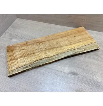 Клён Американский Spalted Волнистый заготовка на топ Смешанный АА Волна ААА 23х200-210х555 мм (1 шт под распил) Уценка-гнилостные поражения древесины,под стабилизацию или работу с порозаполнителями-12