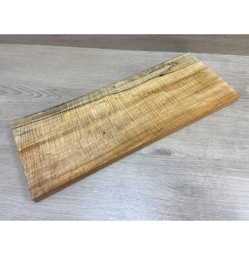 Клён Американский Spalted Волнистый заготовка на топ Смешанный АА Волна ААА 23х200-210х555 мм (1 шт под распил) Уценка-гнилостные поражения древесины,под стабилизацию или работу с порозаполнителями-0