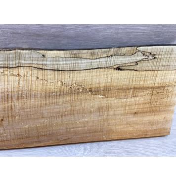 Клён Американский Spalted Волнистый заготовка на топ Смешанный АА Волна ААА 23х200-210х555 мм (1 шт под распил) Уценка-гнилостные поражения древесины,под стабилизацию или работу с порозаполнителями-5
