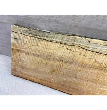 Клён Американский Spalted Волнистый заготовка на топ Смешанный АА Волна ААА 23х200-210х555 мм (1 шт под распил) Уценка-гнилостные поражения древесины,под стабилизацию или работу с порозаполнителями-3