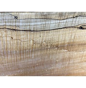 Клён Американский Spalted Волнистый заготовка на топ Смешанный АА Волна ААА 23х200-210х555 мм (1 шт под распил) Уценка-гнилостные поражения древесины,под стабилизацию или работу с порозаполнителями-2