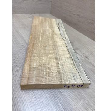 Клён Американский Spalted Волнистый заготовка на топ Смешанный АА Волна ААА 23х197-205х555 мм (1 шт под распил) Уценка-гнилостные поражения древесины,под стабилизацию или работу с порозаполнителями-17