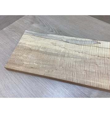 Клён Американский Spalted Волнистый заготовка на топ Смешанный АА Волна ААА 23х197-205х555 мм (1 шт под распил) Уценка-гнилостные поражения древесины,под стабилизацию или работу с порозаполнителями-11