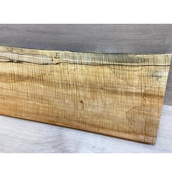 Клён Американский Spalted Волнистый заготовка на топ Смешанный АА Волна ААА 23х197-205х555 мм (1 шт под распил) Уценка-гнилостные поражения древесины,под стабилизацию или работу с порозаполнителями-7