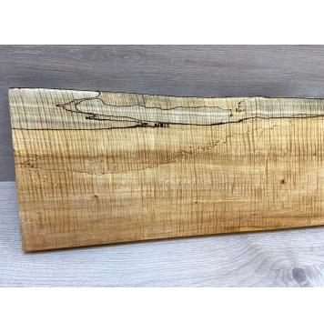 Клён Американский Spalted Волнистый заготовка на топ Смешанный АА Волна ААА 23х197-205х555 мм (1 шт под распил) Уценка-гнилостные поражения древесины,под стабилизацию или работу с порозаполнителями-6