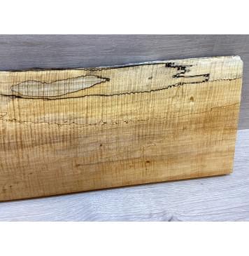 Клён Американский Spalted Волнистый заготовка на топ Смешанный АА Волна ААА 23х197-205х555 мм (1 шт под распил) Уценка-гнилостные поражения древесины,под стабилизацию или работу с порозаполнителями-4