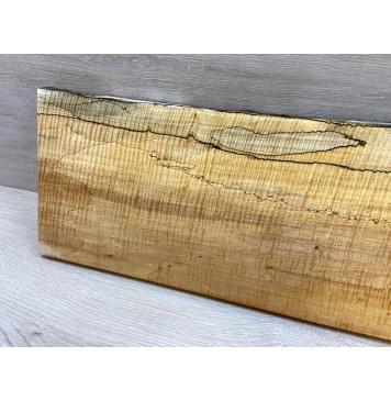 Клён Американский Spalted Волнистый заготовка на топ Смешанный АА Волна ААА 23х197-205х555 мм (1 шт под распил) Уценка-гнилостные поражения древесины,под стабилизацию или работу с порозаполнителями-3