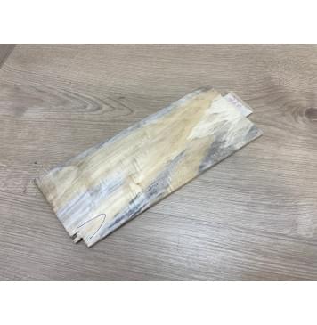 Тополь Болотный Волнистый заготовка накладки на головку грифа Смешанный АА Волна АА 6х120х260 мм-2