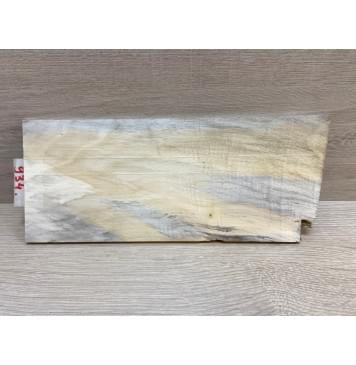 Тополь Болотный Волнистый заготовка накладки на головку грифа Смешанный АА Волна АА 6х120х260 мм-6