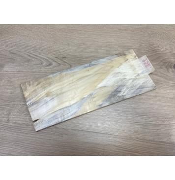 Тополь Болотный Волнистый заготовка накладки на головку грифа Смешанный ААА Волна АА 6х120х260 мм-2