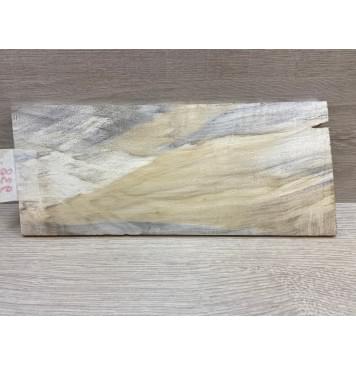 Тополь Болотный Волнистый заготовка накладки на головку грифа Смешанный ААА Волна АА 6х120х260 мм-4