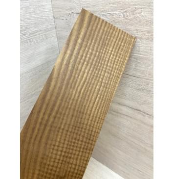 Ясень Печёный 180 гр Волнистый заготовка накладки на головку грифа Смешанный ААА Волна АА 3х93х300 мм-4