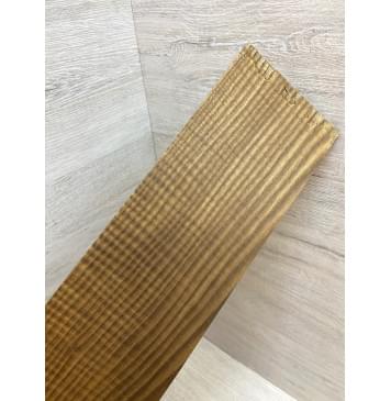 Ясень Печёный 180 гр Волнистый заготовка накладки на головку грифа Смешанный ААА Волна АА 3х93х300 мм-5