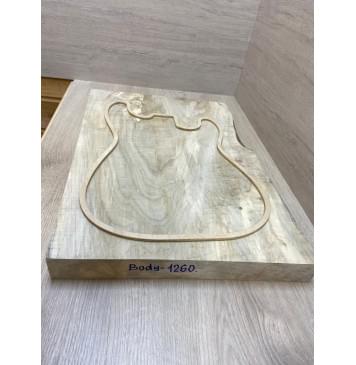 Клён Американский заготовка корпуса Тангент АА 47х400х565 мм (массив)-1