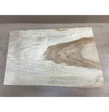 Клён Чёрный Явор, Волнистый заготовка корпуса Тангент АА Волна ААА 48х330-380х550 мм (Массив)-13